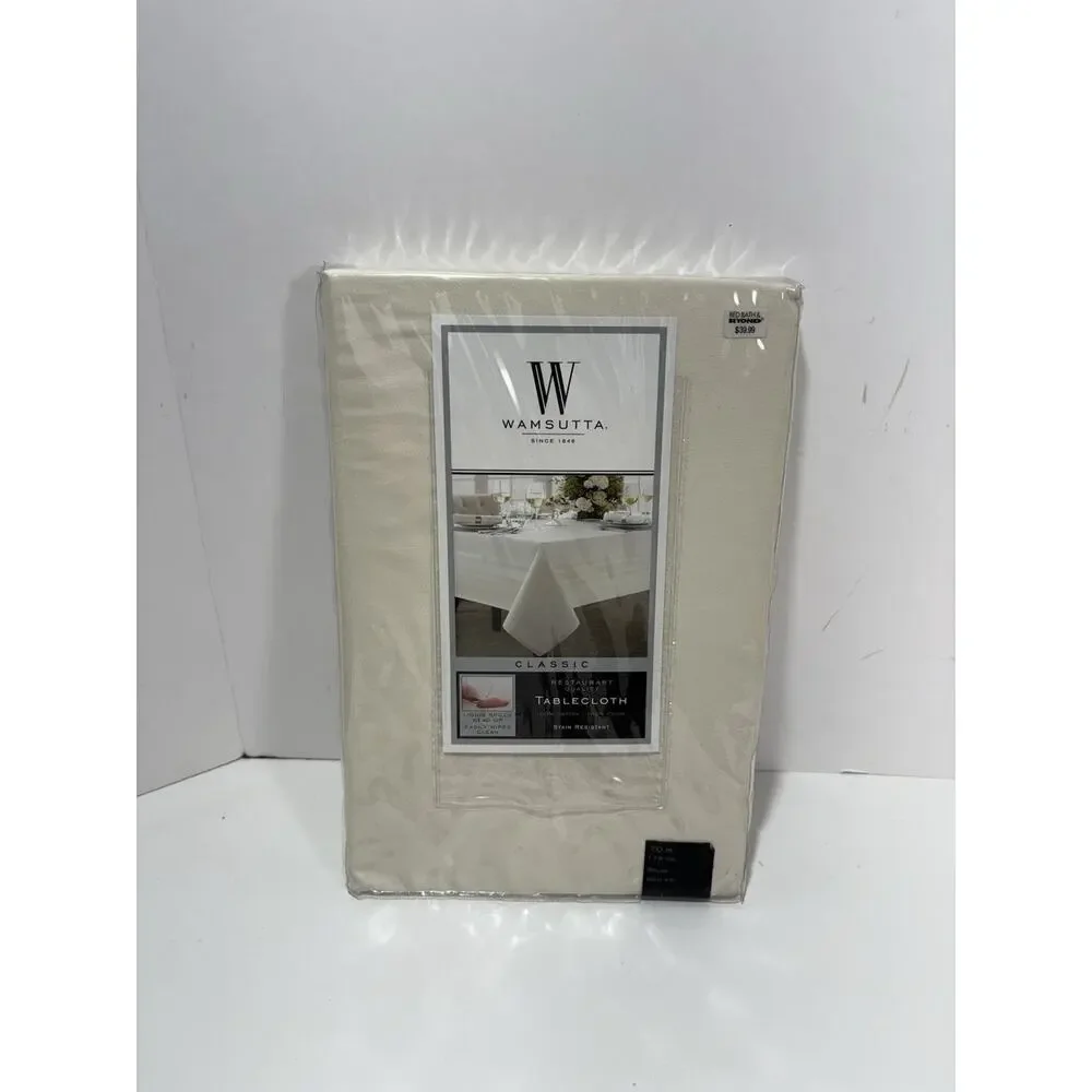 Wamsutta Ashley Restaurant Quality Stain Resistant Tablecloth 70